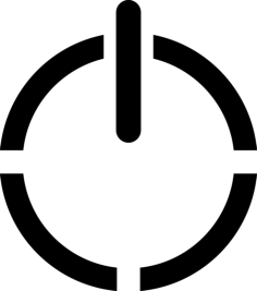 Power Sign Svg Line Art, Free Vectors File